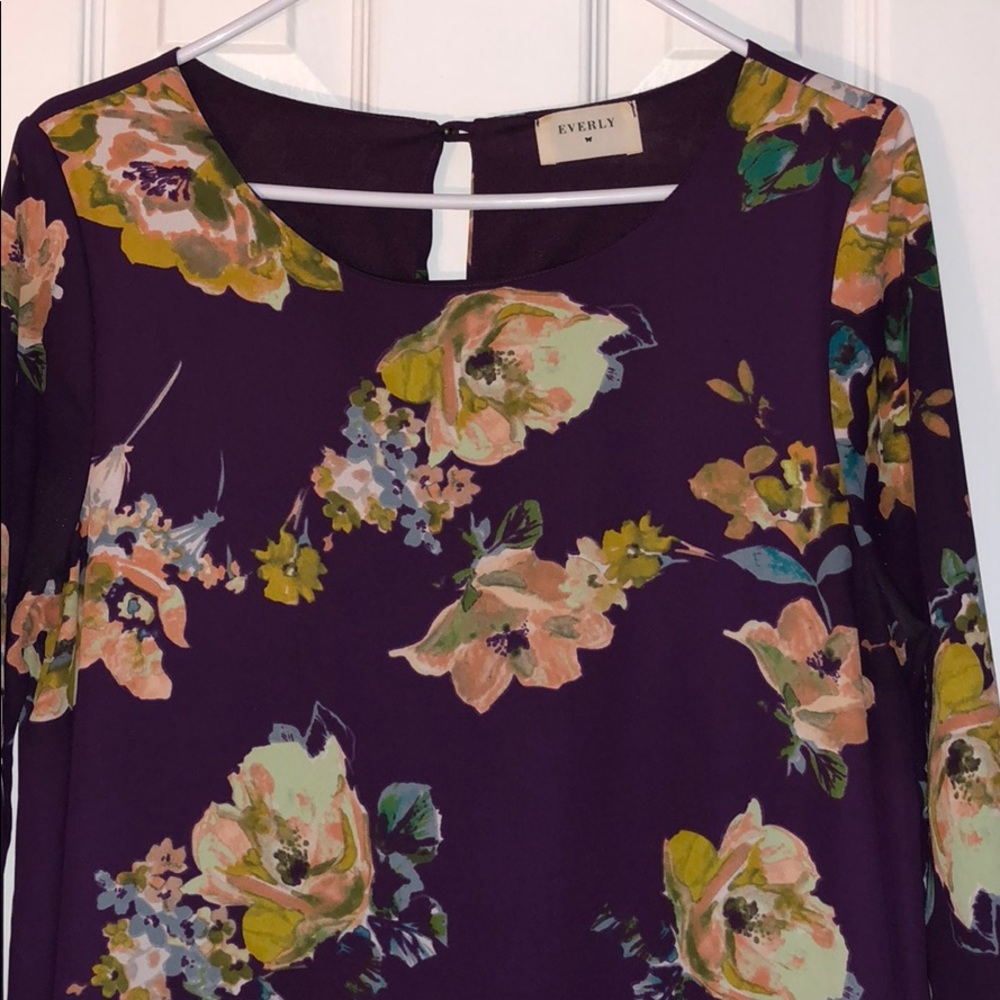 Every floral print shift dress